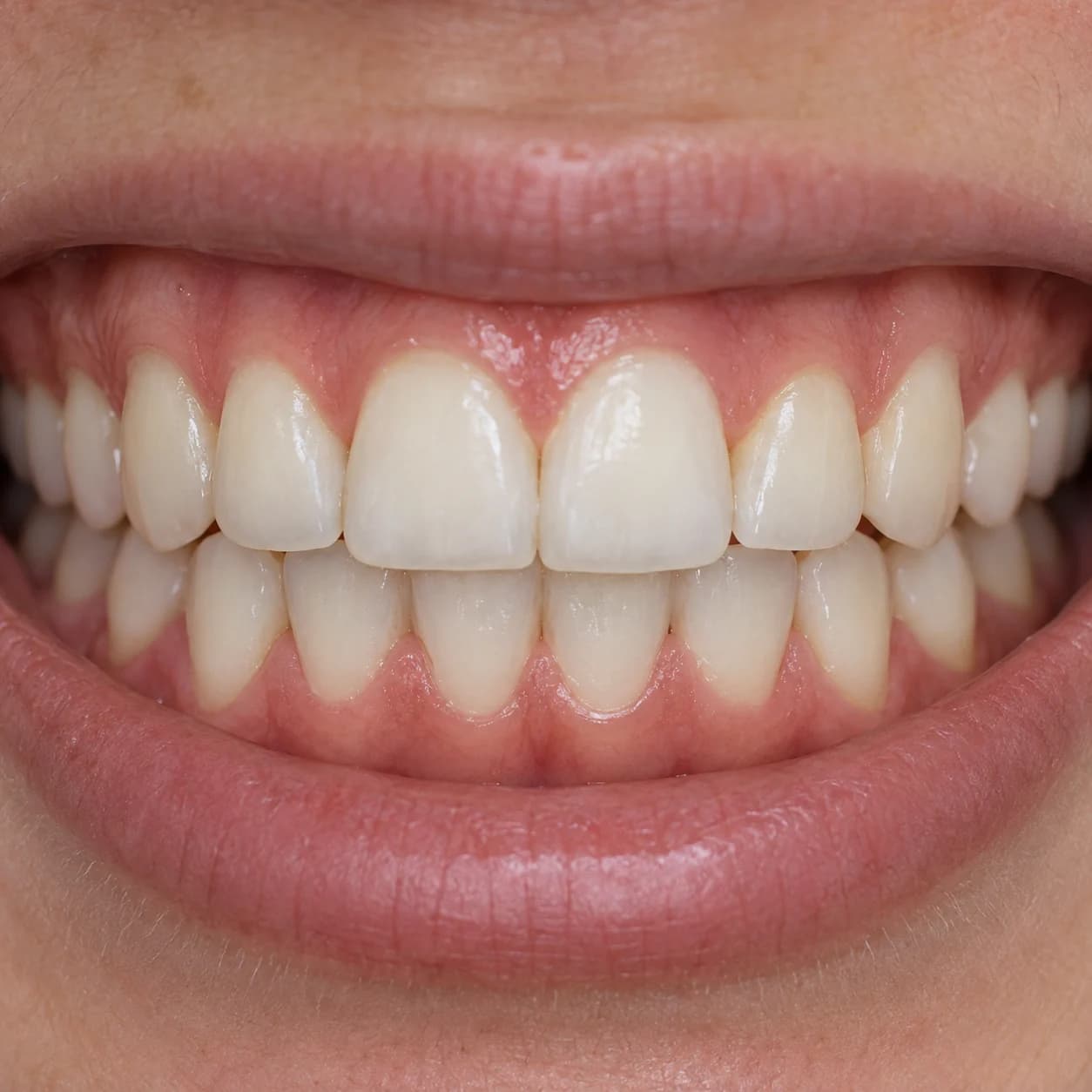 Imagem ilustrativa de dentes alinhados após a ortodontia