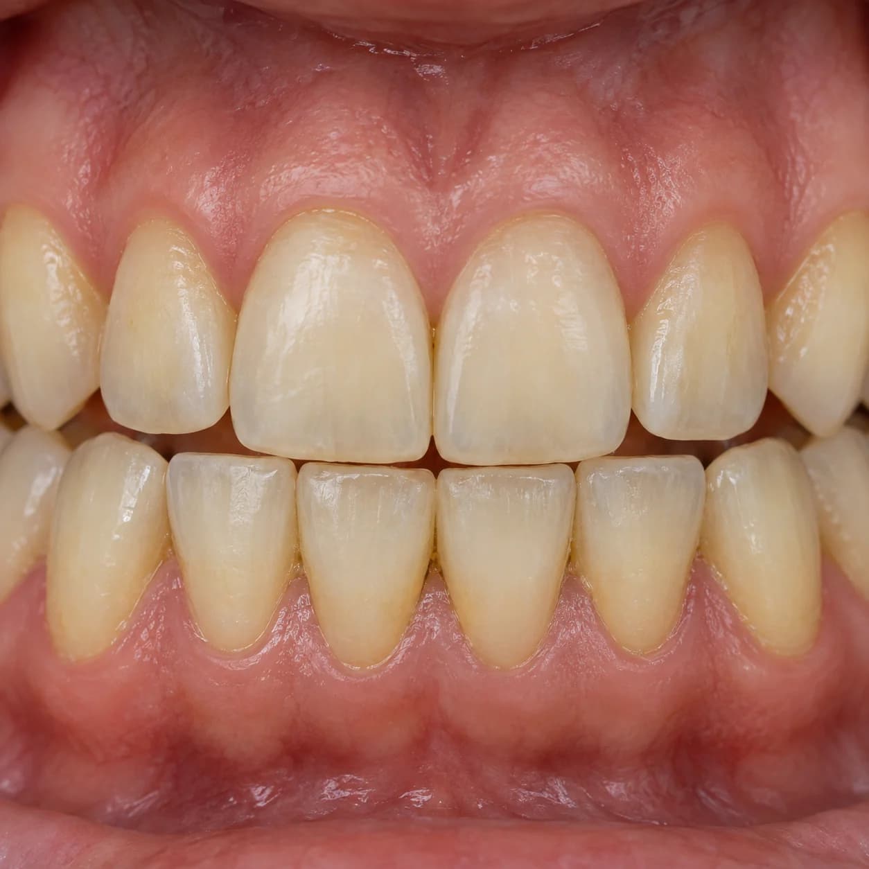 Imagem ilustrativa de dentes antes do clareamento dental