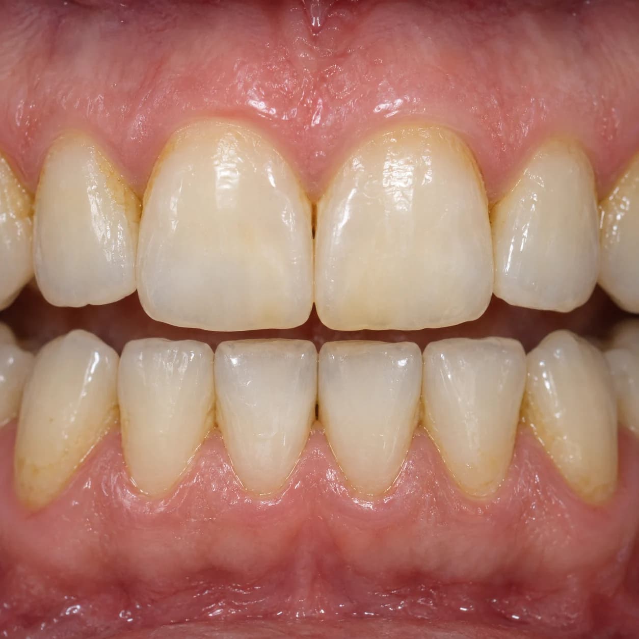Imagem ilustrativa de dentes antes de cuidados odontológicos