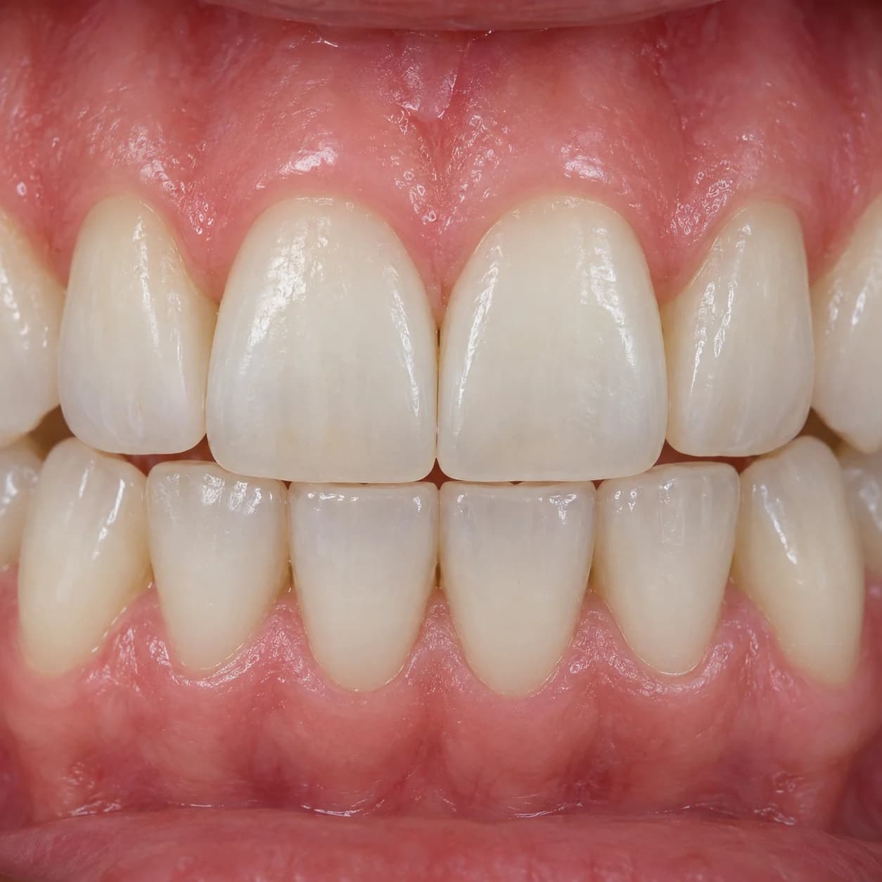 Imagem ilustrativa de dentes após cuidados odontológicos