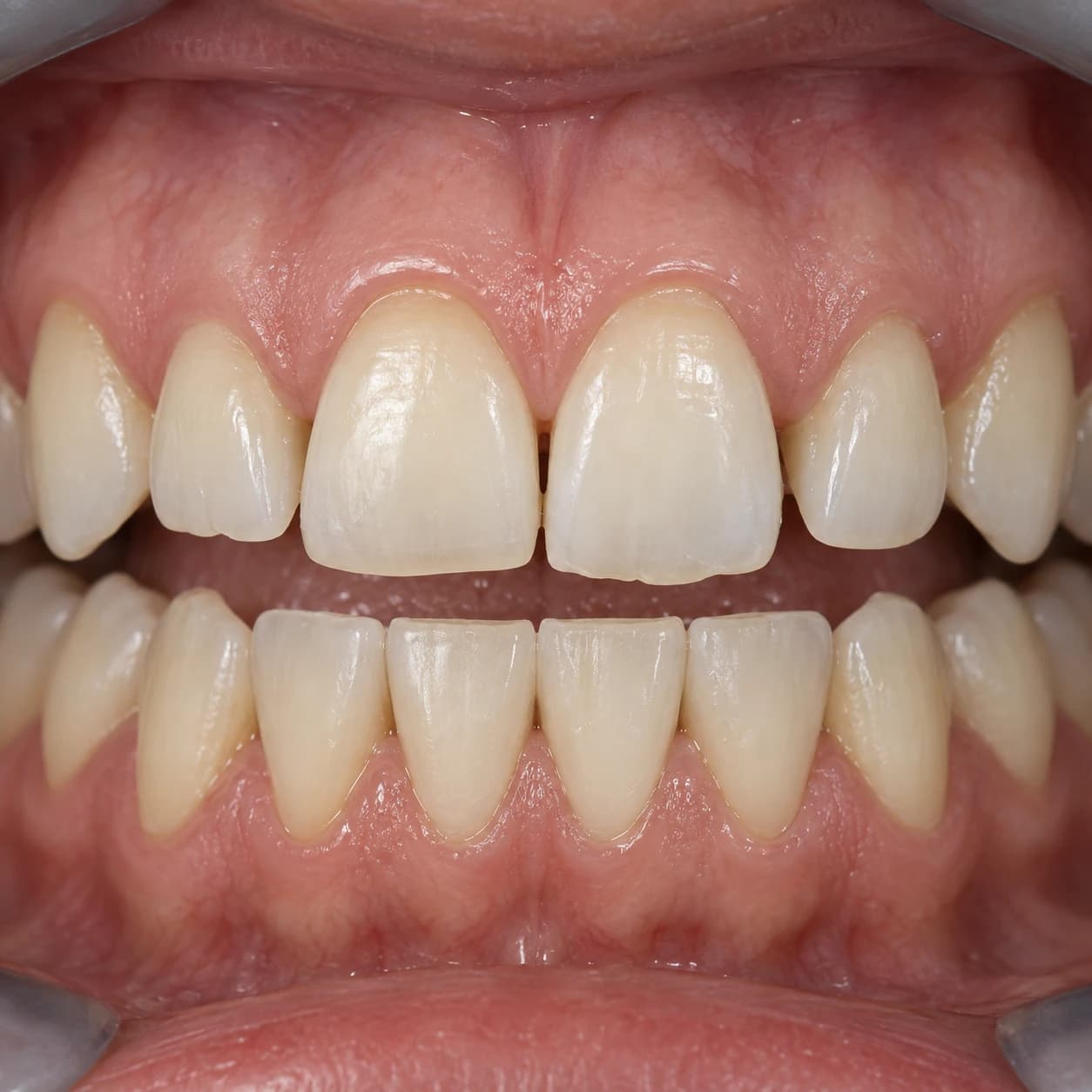 Imagem ilustrativa de dentes antes de um tratamento estético