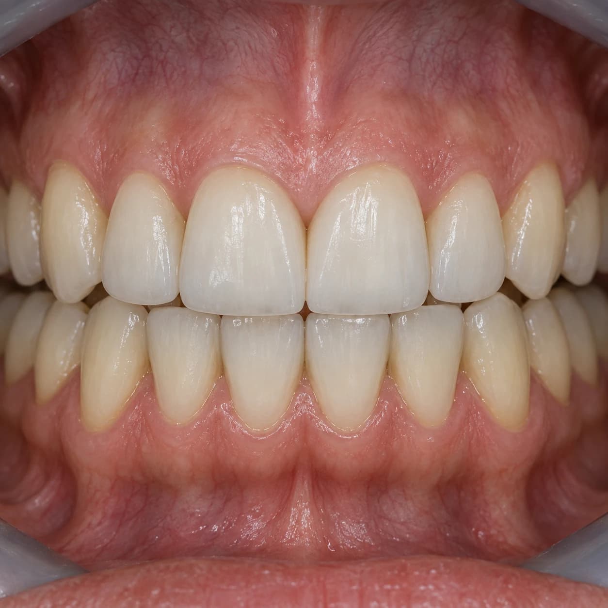 Imagem ilustrativa de dentes após um tratamento estético