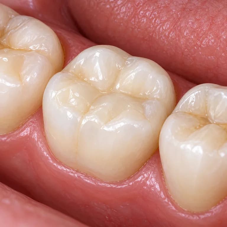 Imagem ilustrativa de um dente após tratamento de canal